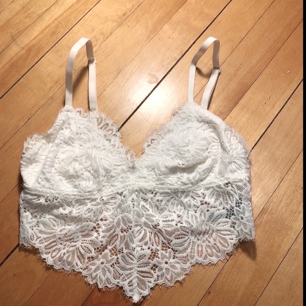Aerie White Bralette Small